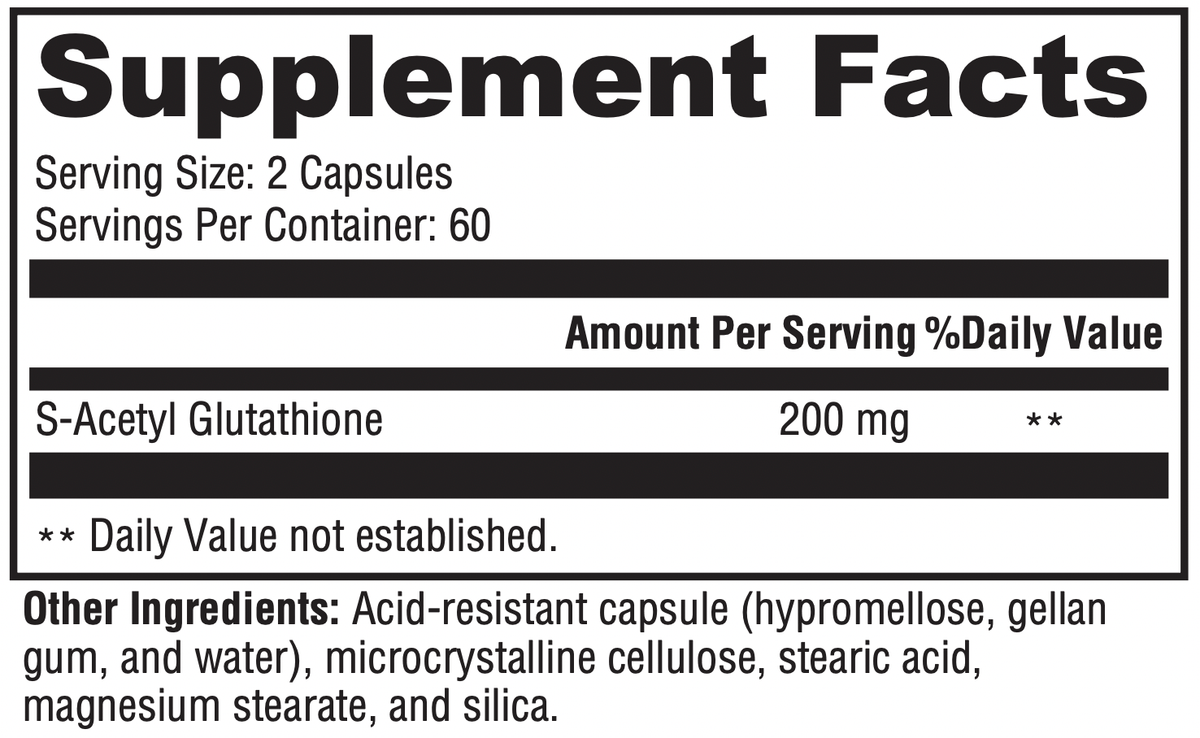 celarity s acetyl glutathione Glutathione - 60 Quick Dissolving Tablets main image 0